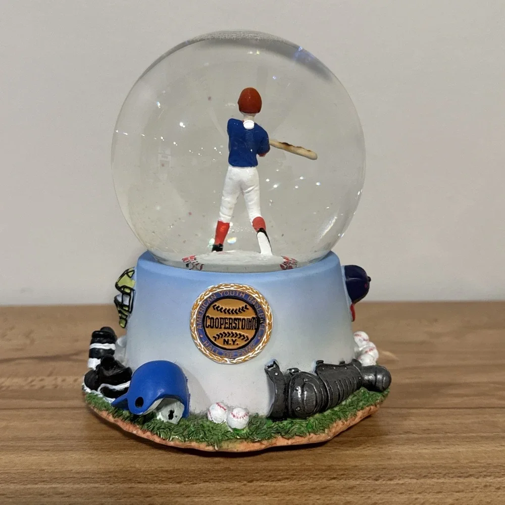 Cooperstown Dreams Park Little League Baseball Snow Globe Take Me Out Ballgame